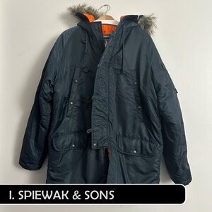 I. SPIEWAK & SONS Snorkel Parka Jacket - Navy